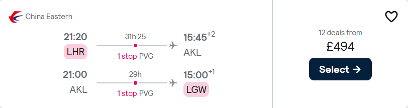 cheap flights to New Zealand