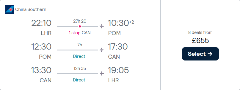 cheap flights to China