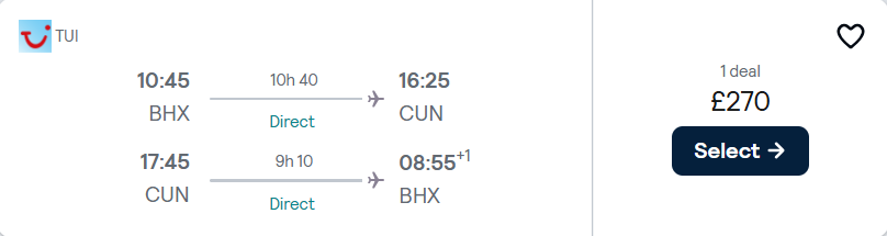 cheap flights TUI