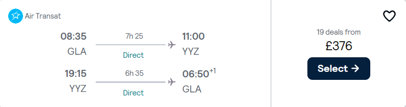 cheap flights to Canada