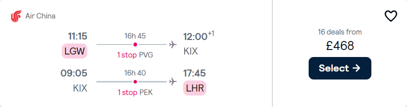 cheap flights to Japan