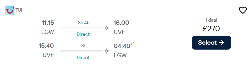 cheap flights TUI