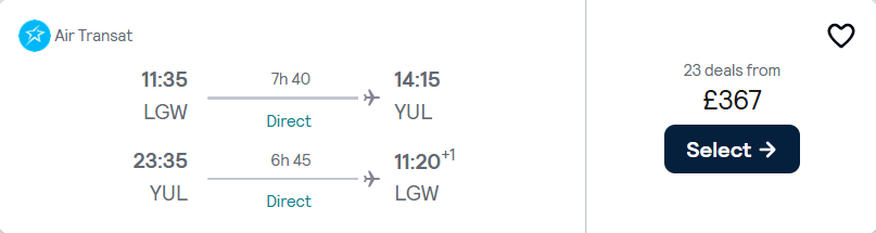 cheap flights to Canada