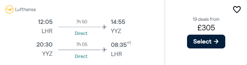 cheap flights to Canada