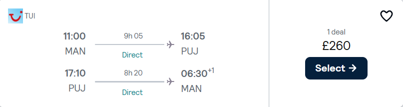 cheap flights TUI