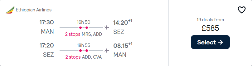 cheap flights to Seychelles