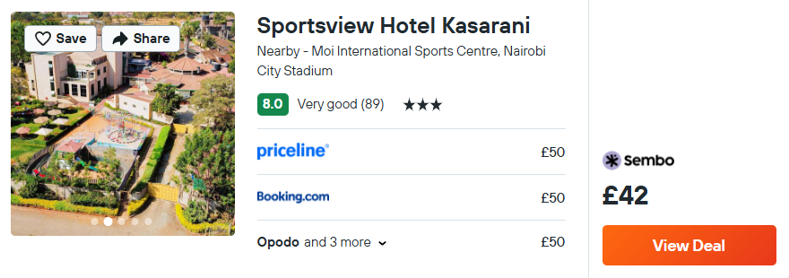 Sportsview Hotel Kasarani