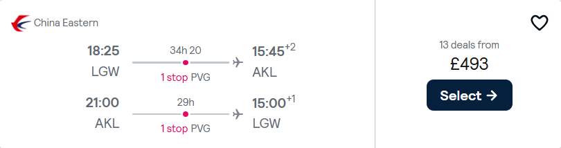 cheap flights to New Zealand