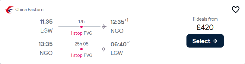 cheap flights to Japan