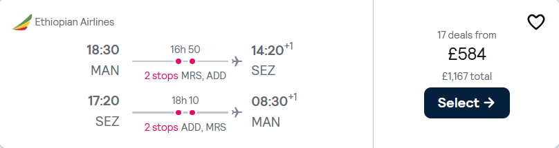 cheap flights to Seychelles