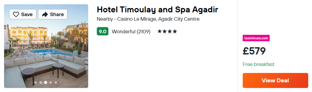 Hotel Timoulay and Spa Agadir