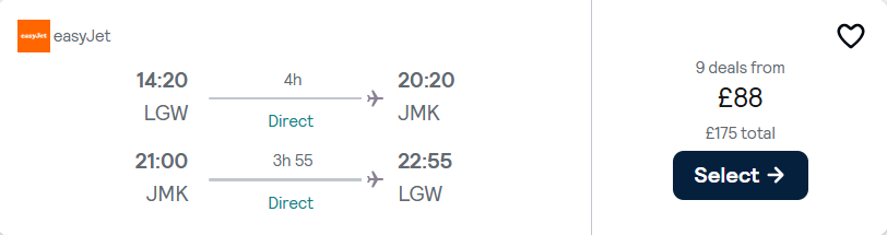 cheap flights to Greece