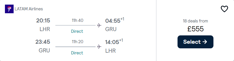 cheap flights to Brazil