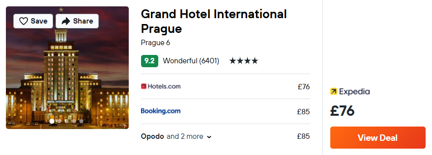 Grand Hotel International Prague