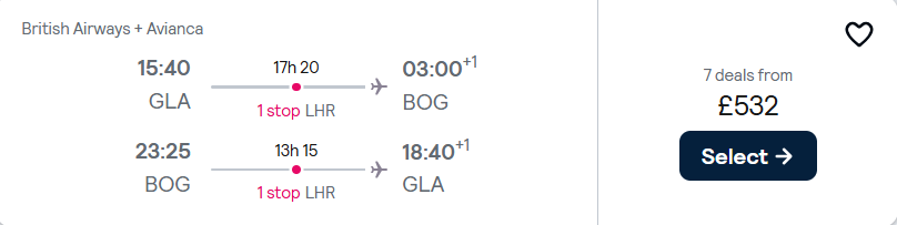 cheap flights to Colombia