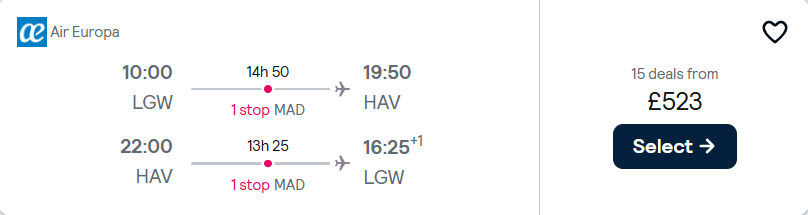 cheap flights to Cuba