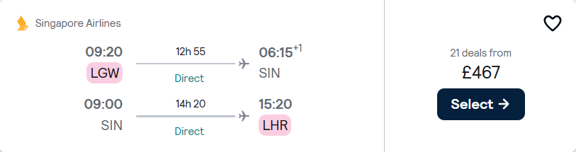 cheap flights to Singapore
