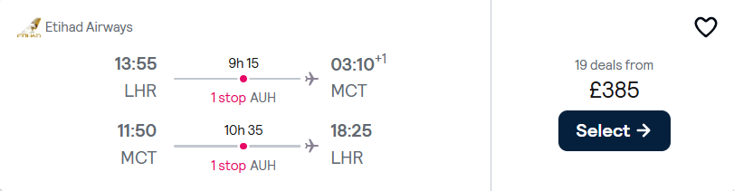 cheap flights to Oman