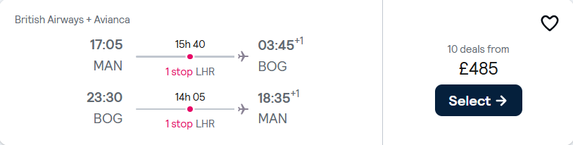cheap flights to Colombia