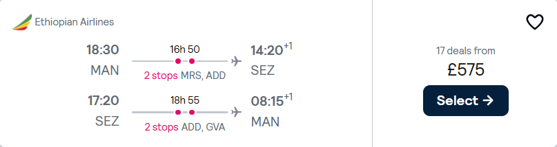 cheap flights to Seychelles