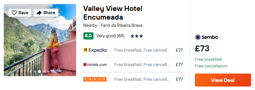 Valley View Hotel Encumeada