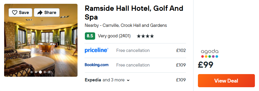 Ramside Hall Hotel, Golf And Spa