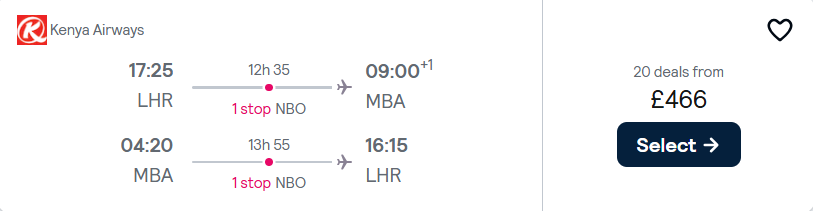 cheap flights to Kenya