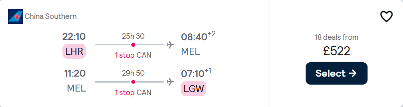 cheap flights to Australia