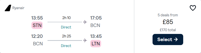 cheap flights to Spain