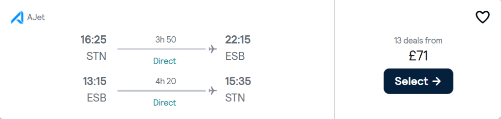 cheap flights to Turkey