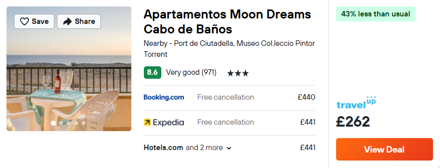 Apartamentos Moon Dreams Cabo de Baños