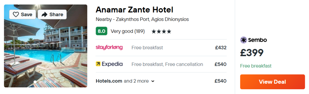 Anamar Zante Hotel