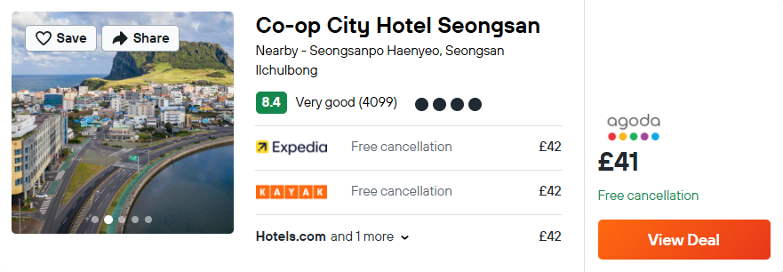 Co-op City Hotel Seongsan