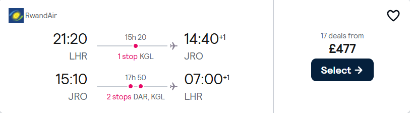 cheap flights to Tanzania