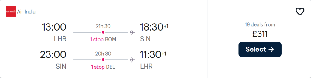 cheap flights to Singapore
