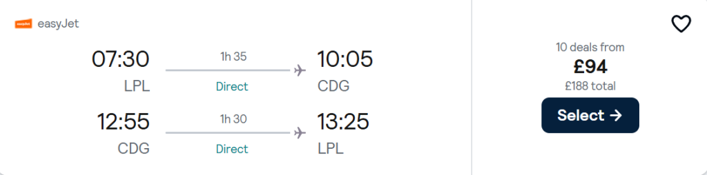 cheap flights to France
