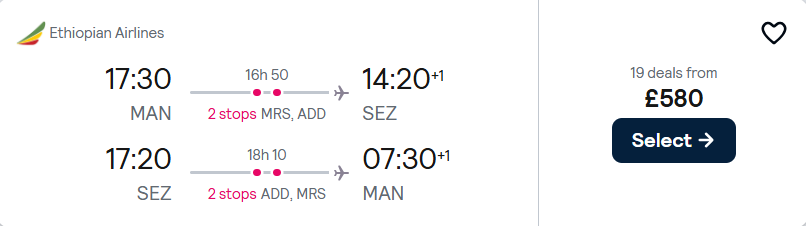 cheap flights to Seychelles