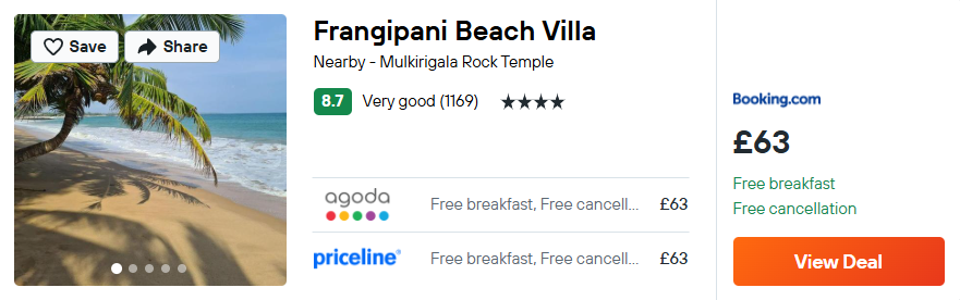 Frangipani Beach Villa