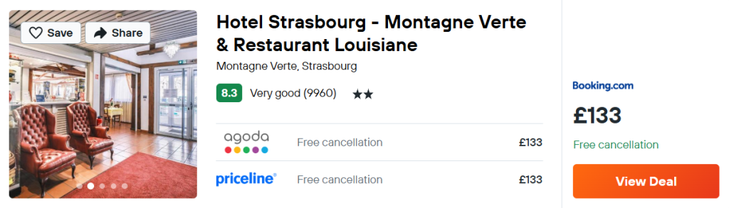 Hotel Strasbourg - Montagne Verte & Restaurant Louisiane