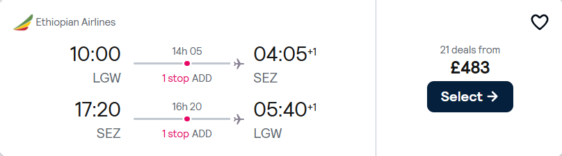 cheap flights to Seychelles