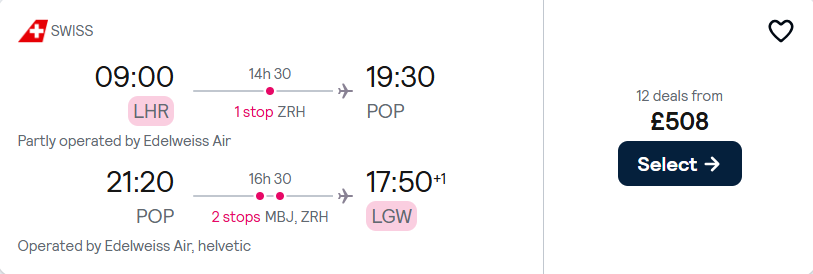 cheap flights to Dominican