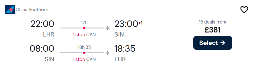 cheap flights to Singapore