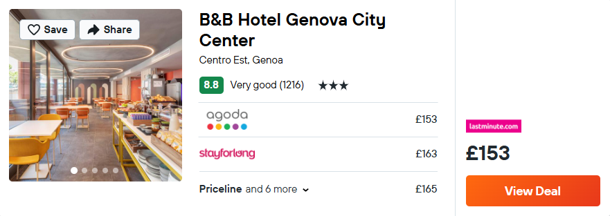 B&B Hotel Genova City Center