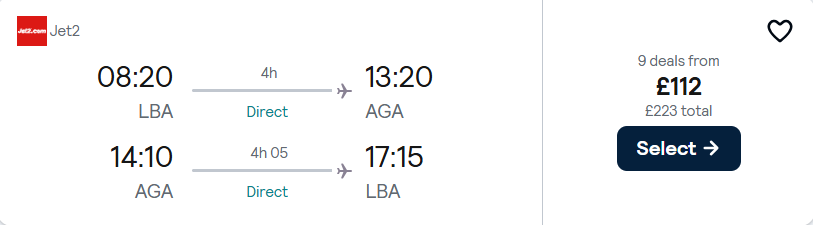 cheap flights to Morocco