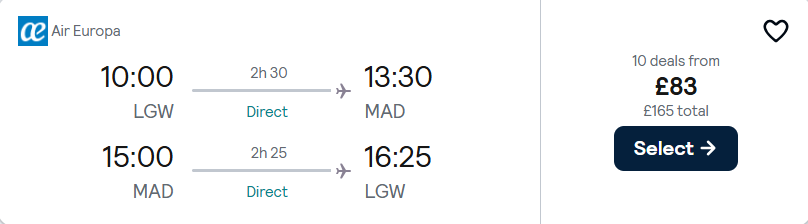 cheap flights to Spain
