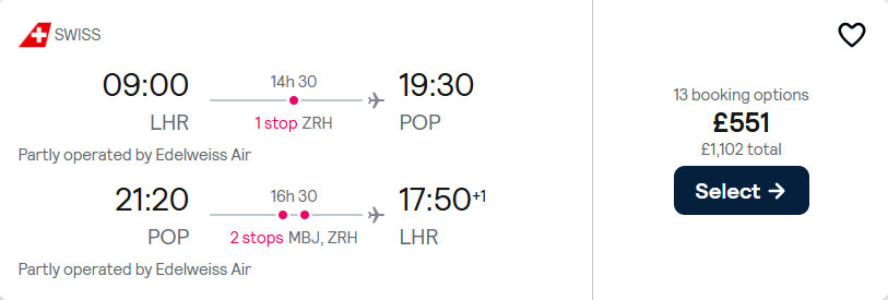 cheap flights to Dominican