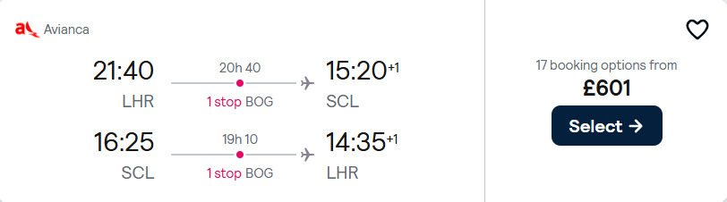 cheap flights to Chile