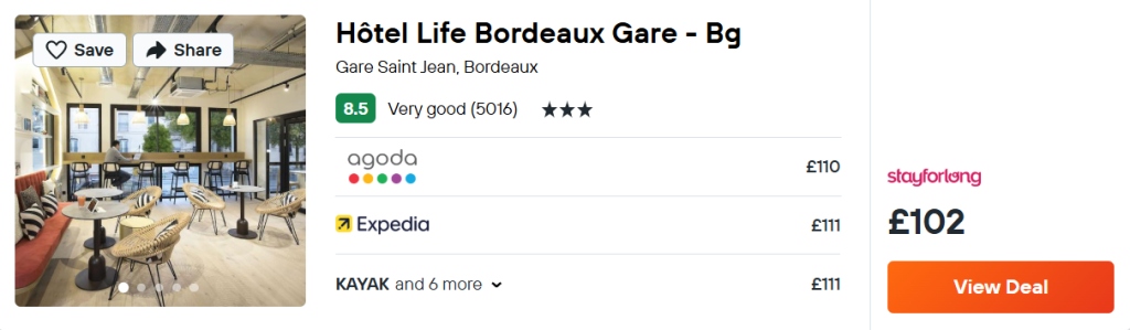 Hôtel Life Bordeaux Gare - Bg