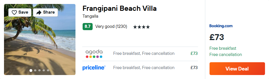 Frangipani Beach Villa