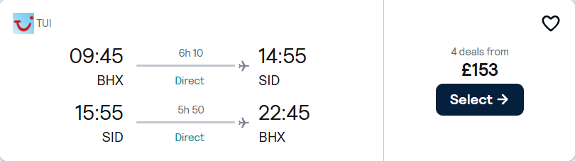 cheap flights to Cape Verde